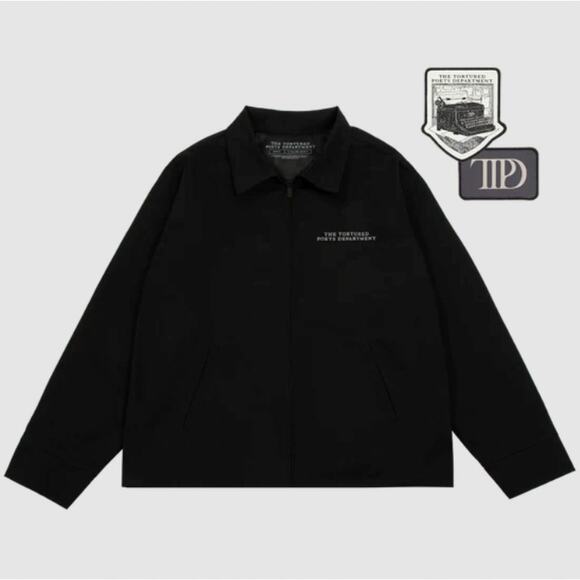 Taylor Swift Size 2XL The Tortured Poets Department Jacket With Patches New - Picture 1 of 6